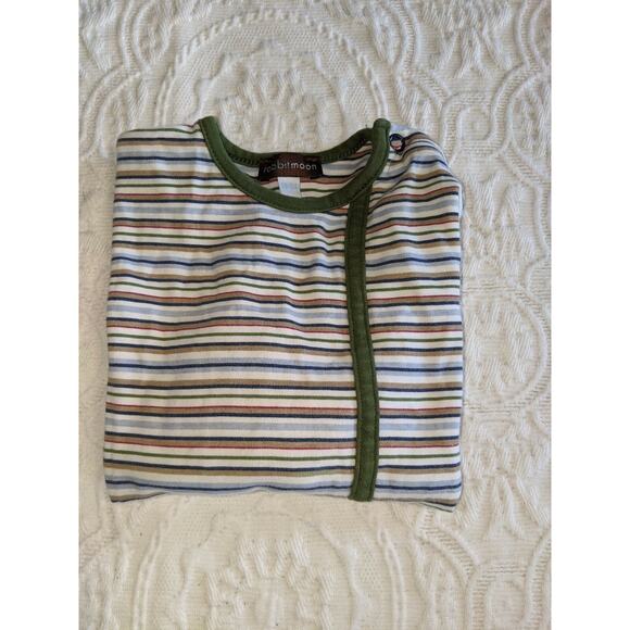 Rabbit Moon boys sz. 18/24 mo. striped long sleeved tee. Cute, soft - Picture 4 of 7